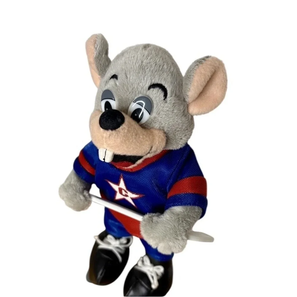 Chuck E Cheese Y2k Limited Edition Small Ice Hockey Plush nostalgia Ticket Prize